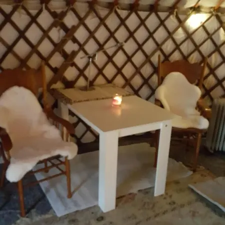 Mongolische Jurte Auf Landhof Inmitten Der Bei Luebeck * Selmsdorf